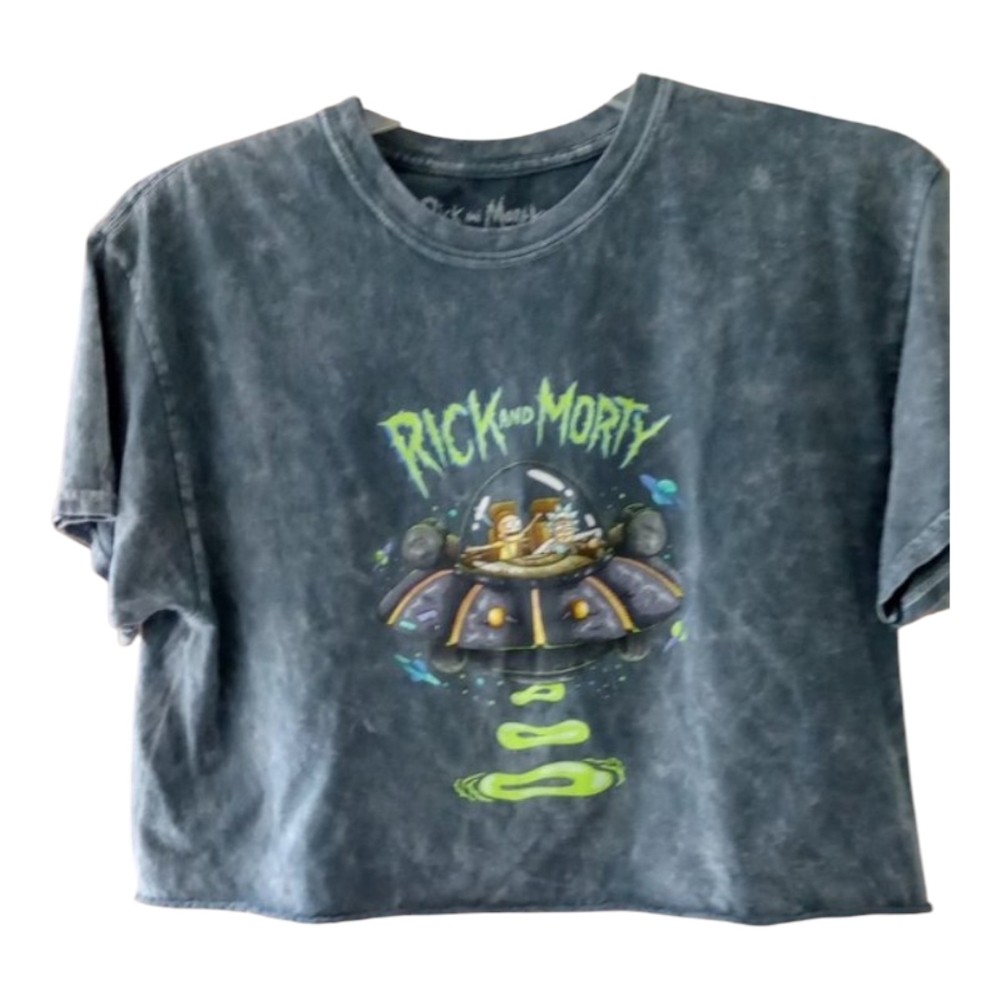 Rick and Morty Half Shirt Size Medium